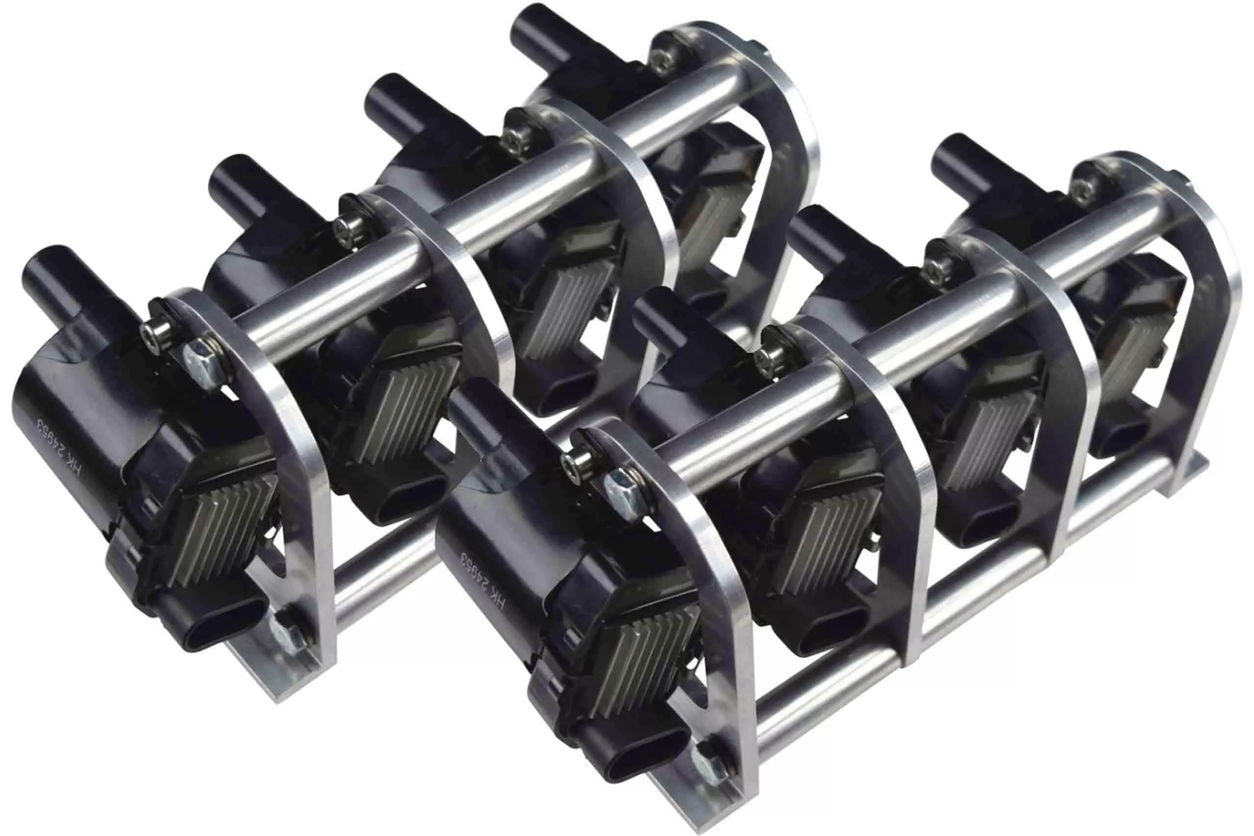 ICT Billet LS Remote Mount Coil Relocation Brackets D585 Model 551562 – Natural Finish for LSX Engine Swap