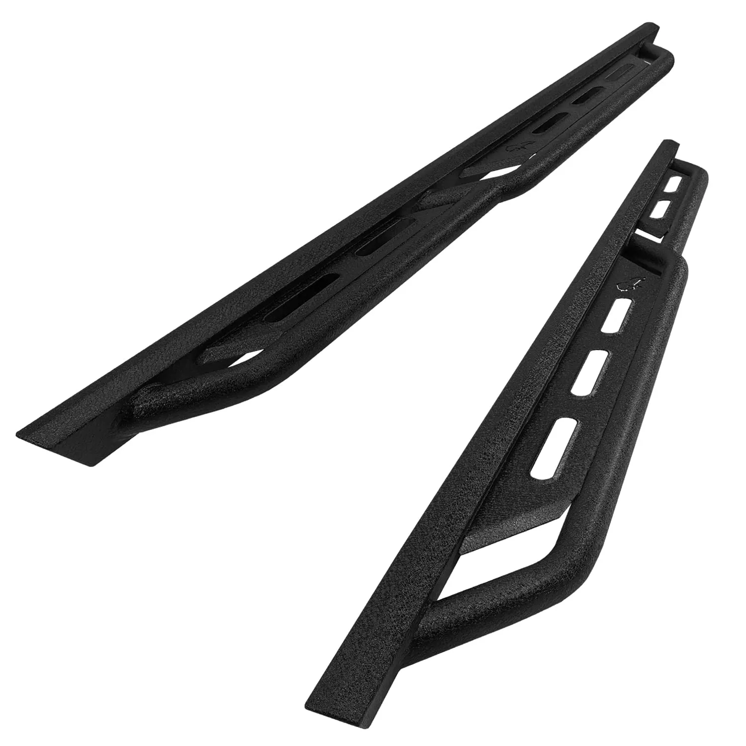 IRONBISON Running Boards for 2005-2024 Nissan Frontier Crew Cab, Heavy Duty Carbon Steel Nerf Bars, Black Finish