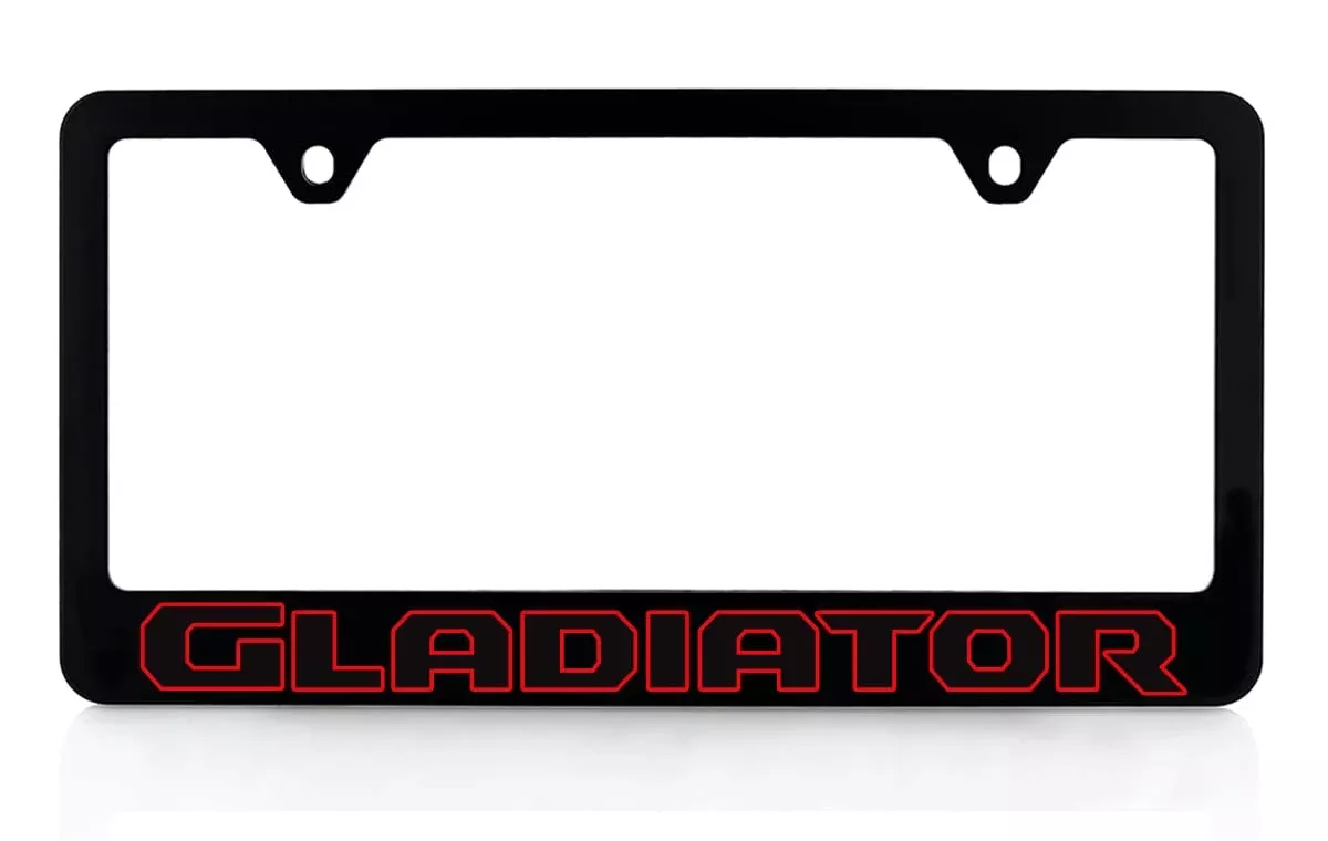 Jeep Gladiator Uv Printed Plastic License Plate Frame