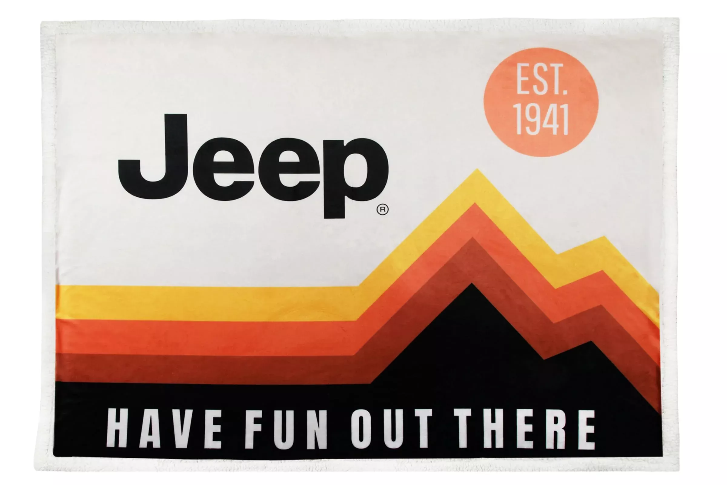 Jeep Sherpa Fleece Throw Blanket – Supersoft & Warm 50″ x 60″ – Multicolor – Jeep_Throw