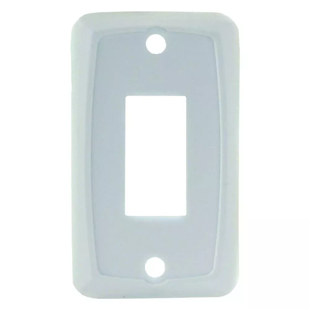 Jr Products 12845 White Single Switch Face Plate