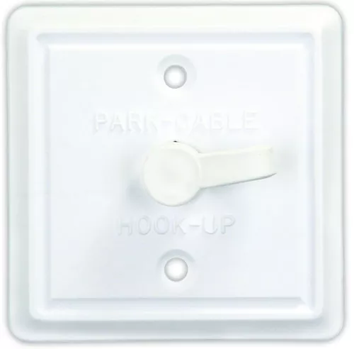 Jr Products Square Cable Tv PlatePw 47795