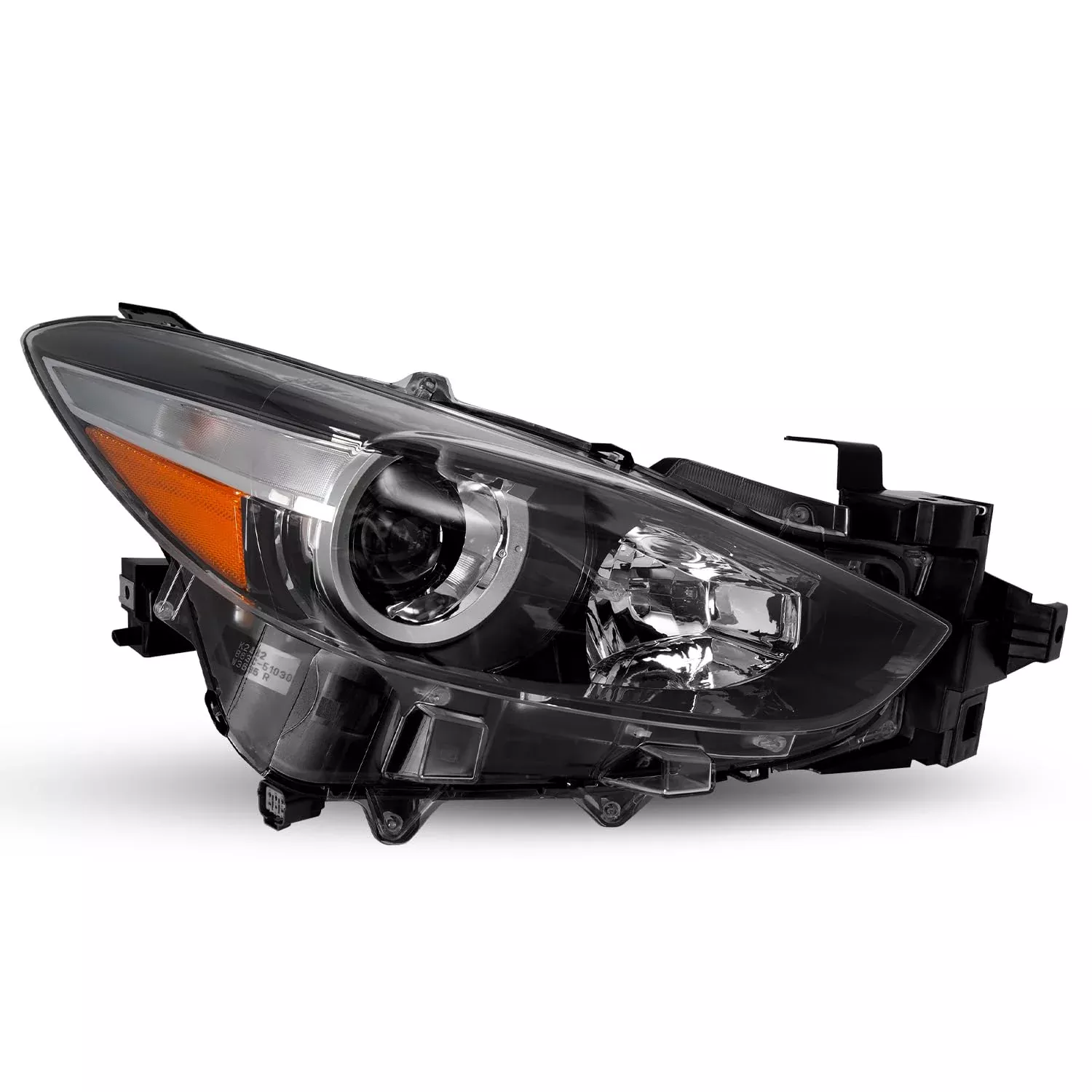 Jsboyat Headlight Assembly Replacement For 2017 2018 Mazda 3 Sedan 4-Door Projector Headlamp Right Passenger Side