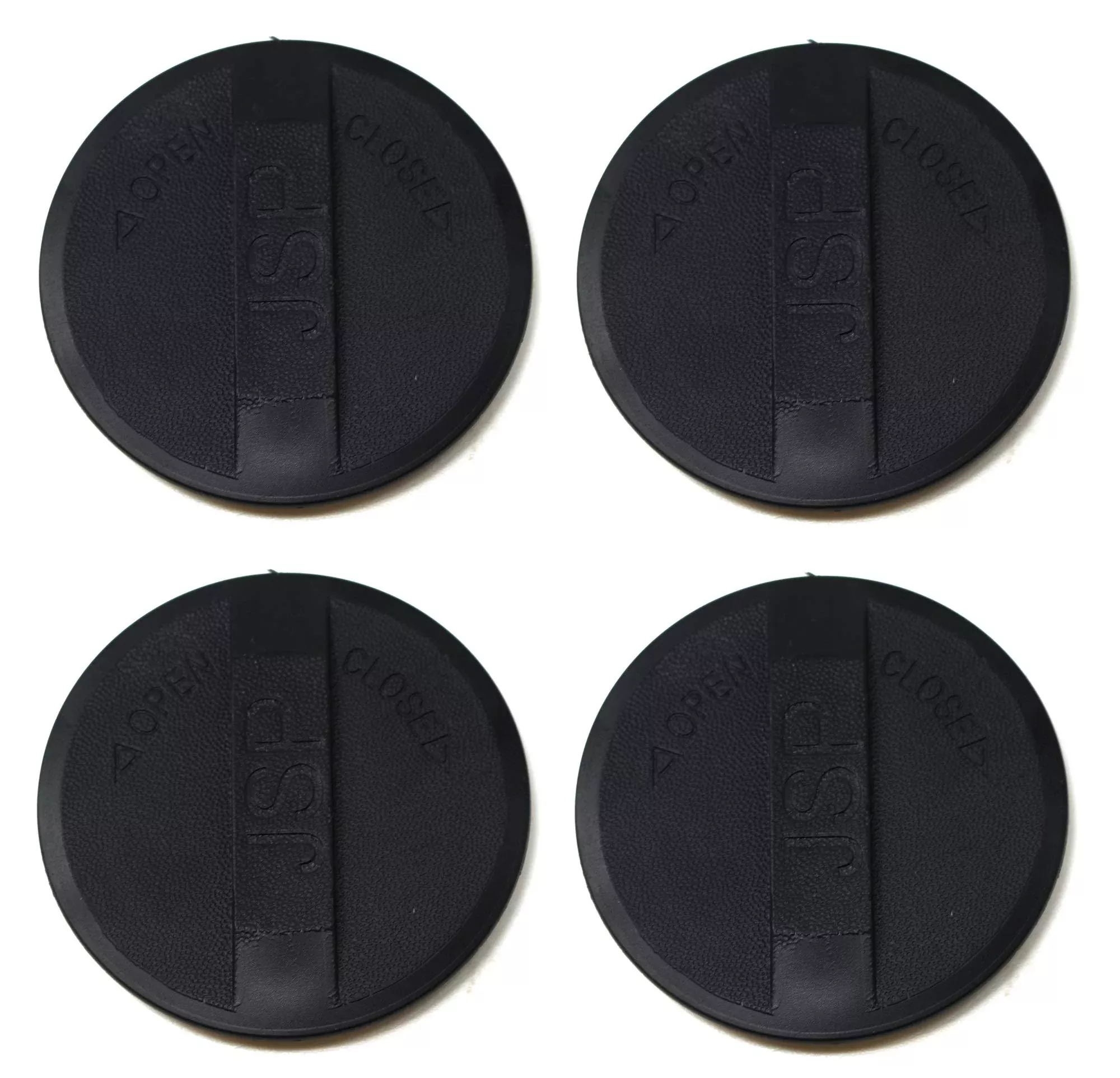 JSP Manufacturing UFP Plastic Outer Member Cap, 2-1/2″ Diameter, Black, Model CP-Trailer-Cap-32547 (4 Pack)