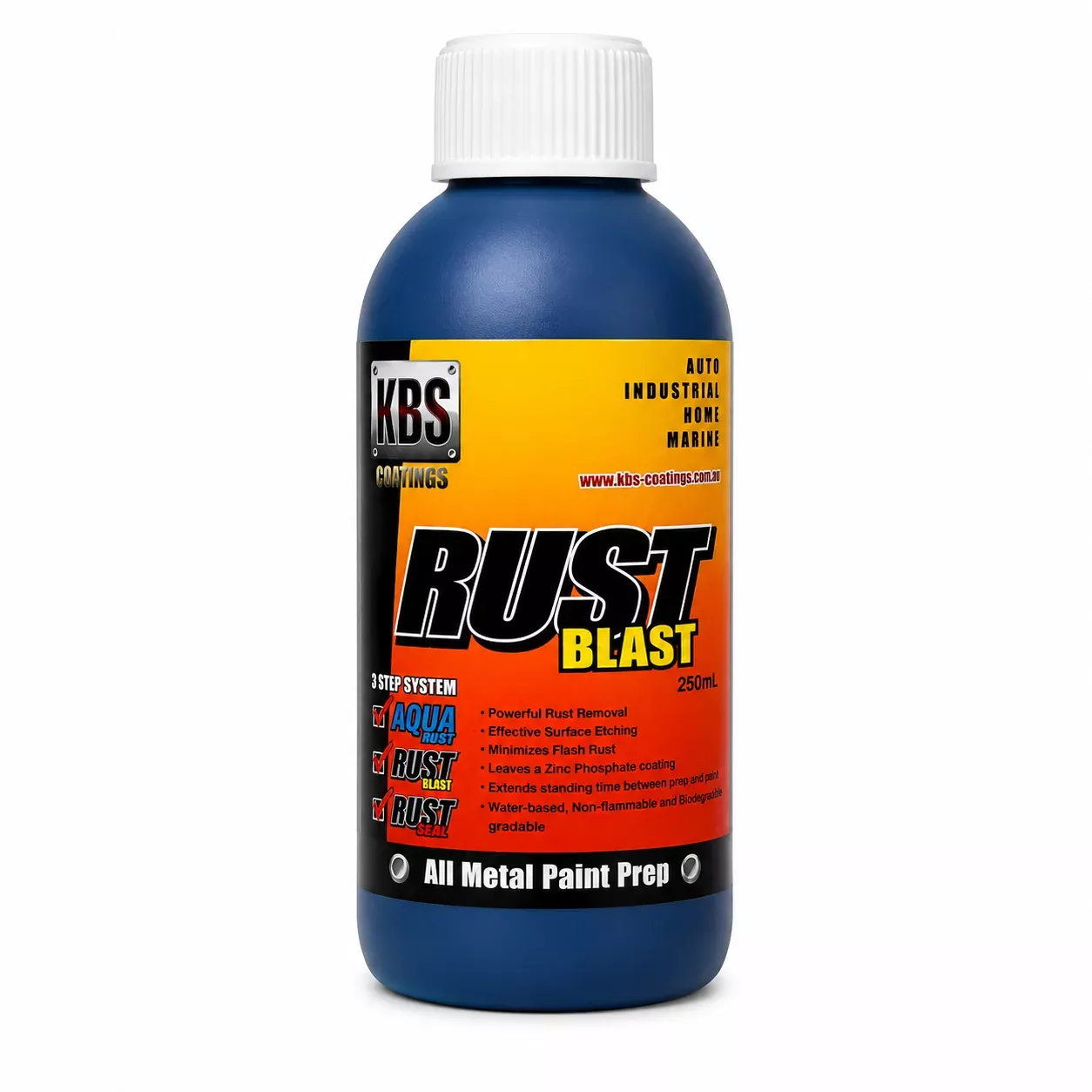 KBS RustBlast Rust Remover Metal Etch & Zinc Phosphate Primer 250ml