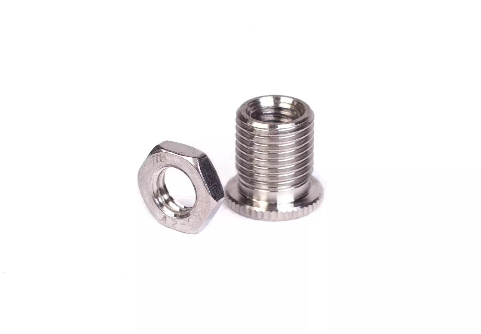 Kei Project Metric Thread Stainless Steel Shift Knob Shifter Manual Stick Adapter Kit (12X1.25 To 8X1.25)