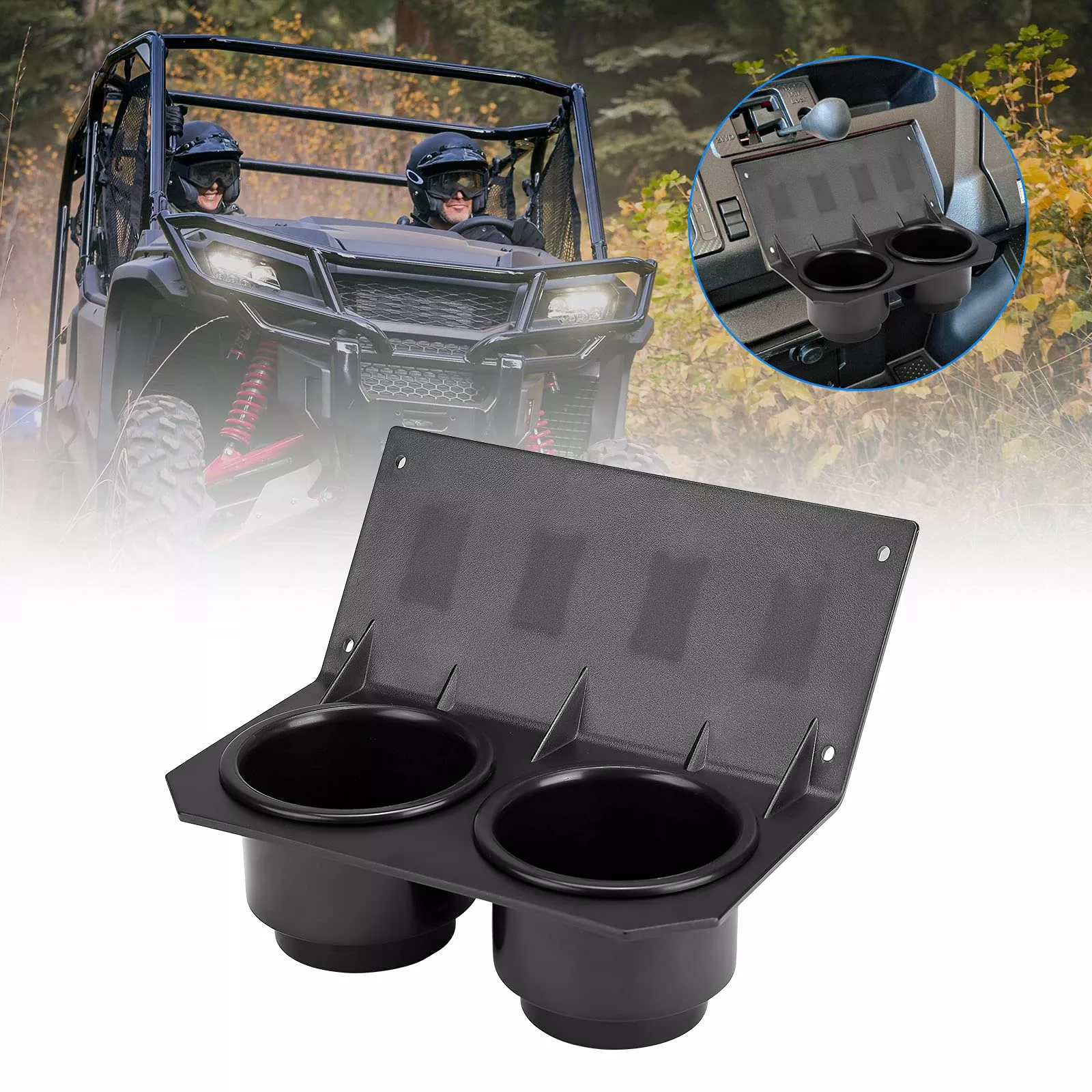 Kemimoto Utv Dash Cup Holder With Switch Panel Compatible With Pioneer 1000/1000-5 2016 2017 2018 2019 2020 2021 2022 2023 2024