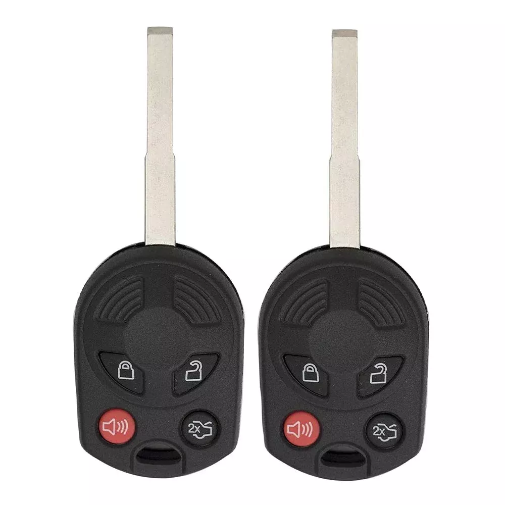 Keyless2Go Replacement For 2 New Uncut Keyless Remote Head Key Fob Ford Focus Escape Transit Cmax Oucd6000022 164-R8046