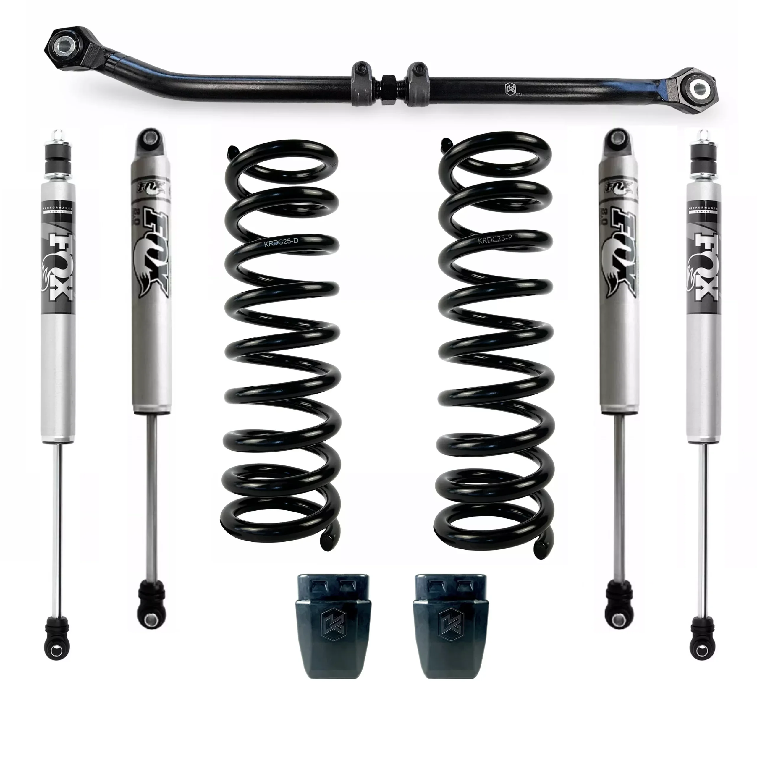 Kryptonite Stage 2 Leveling Kit with Fox Shocks for 2013-2026 RAM 3500