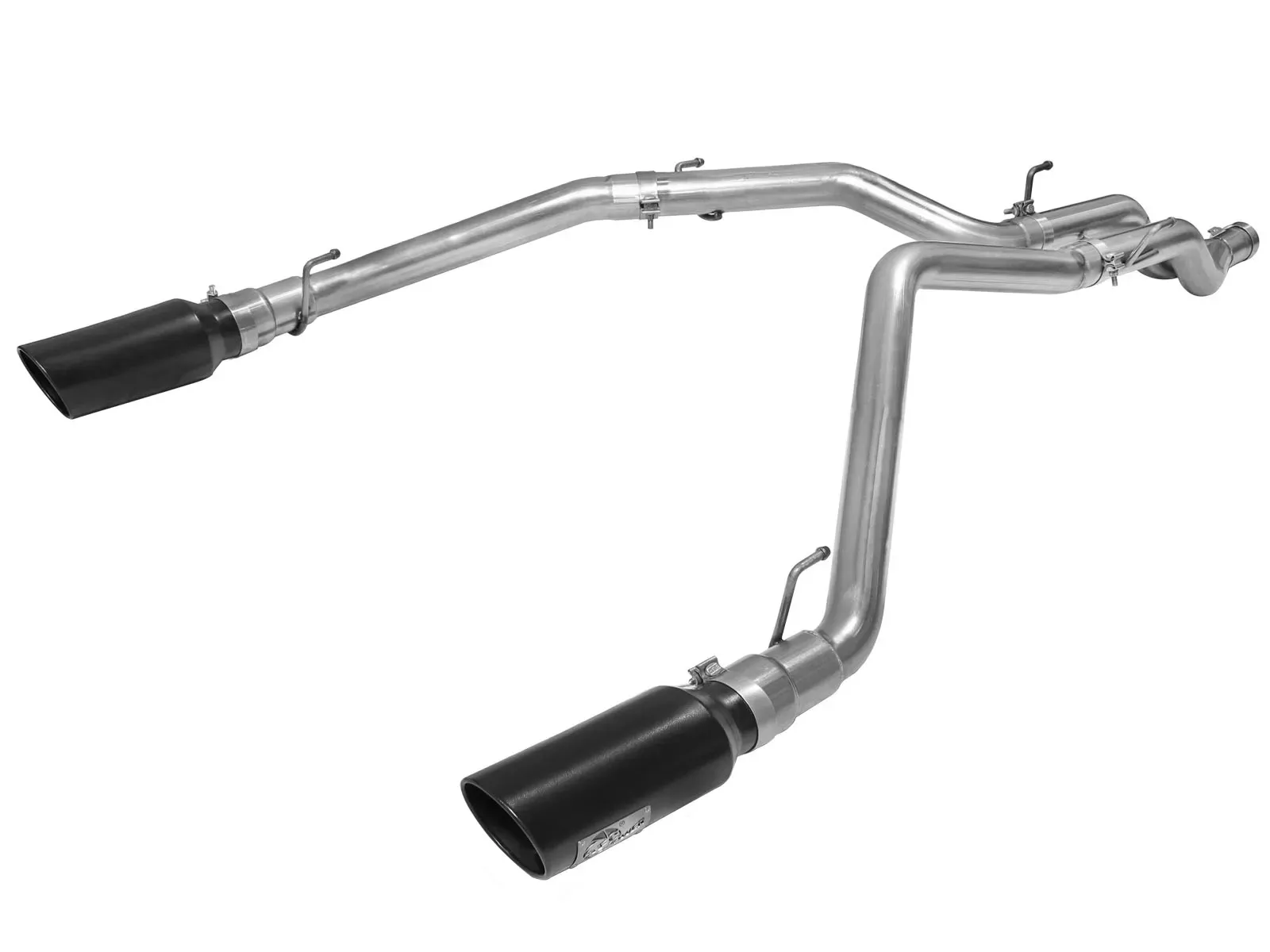 Large Bore-HD 3 IN 409 Stainless Steel DPF-Back Exhaust System w/ 5 IN Black Tip