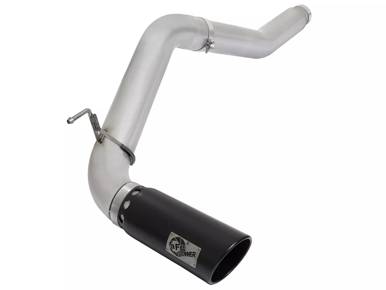 Large Bore-HD 5 IN DPF-Back Stainless Steel Exhaust System w/ Black Tip