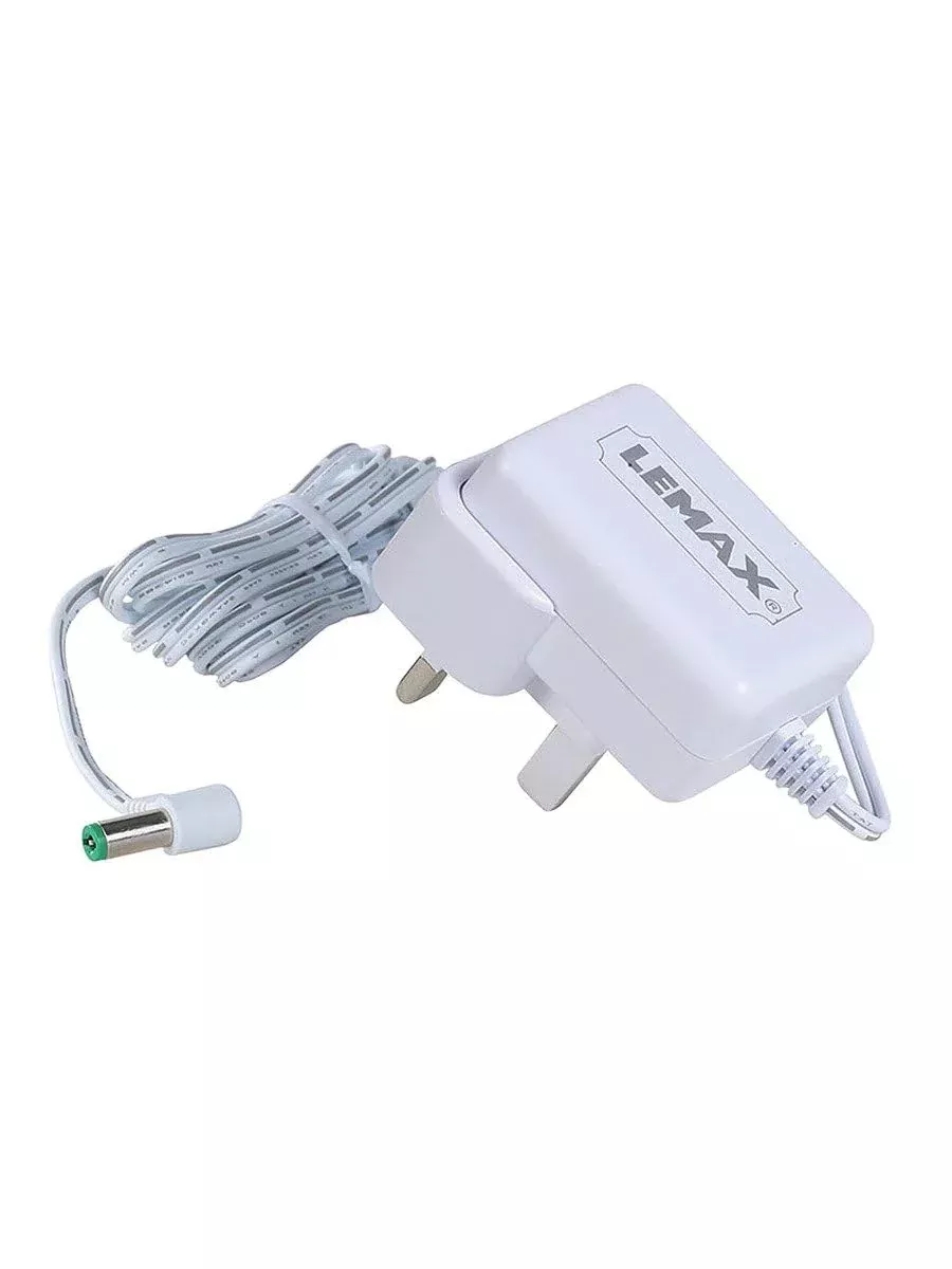 Lemax Village Collection Power Adaptor 4.5V, Model 74254, White, 1 Output Jack, Plastic
