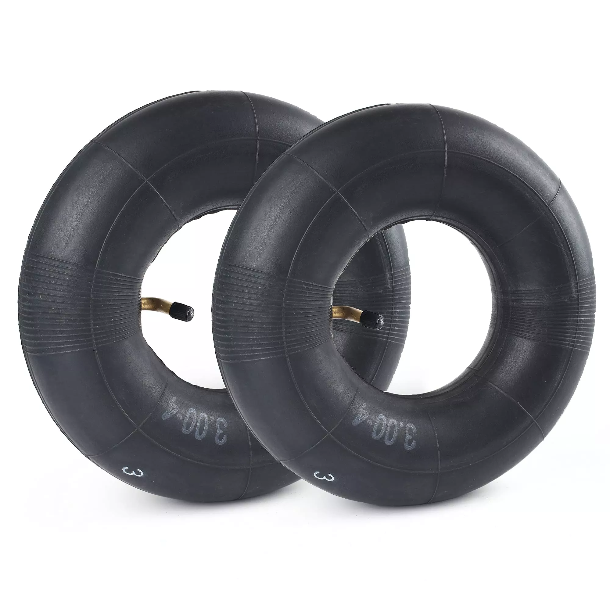 Lotfancy 3.00-4 Inner Tube For Razor E300 E300S E325 (Version 1-40) Scooters, Pocket Rocket, Angled Valve, 2Pcs 10”X3” 260X85