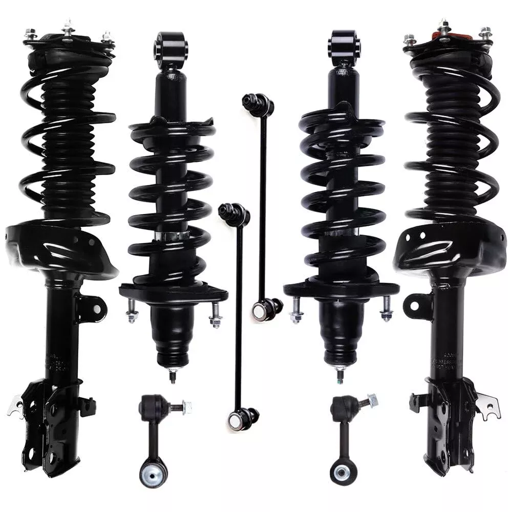 Lsailon Struts Shocks Rear Strut Spring Assembly Front Strut Spring Assembly Stabilizer Bar Link For 2007-2011 For Honda Cr-V