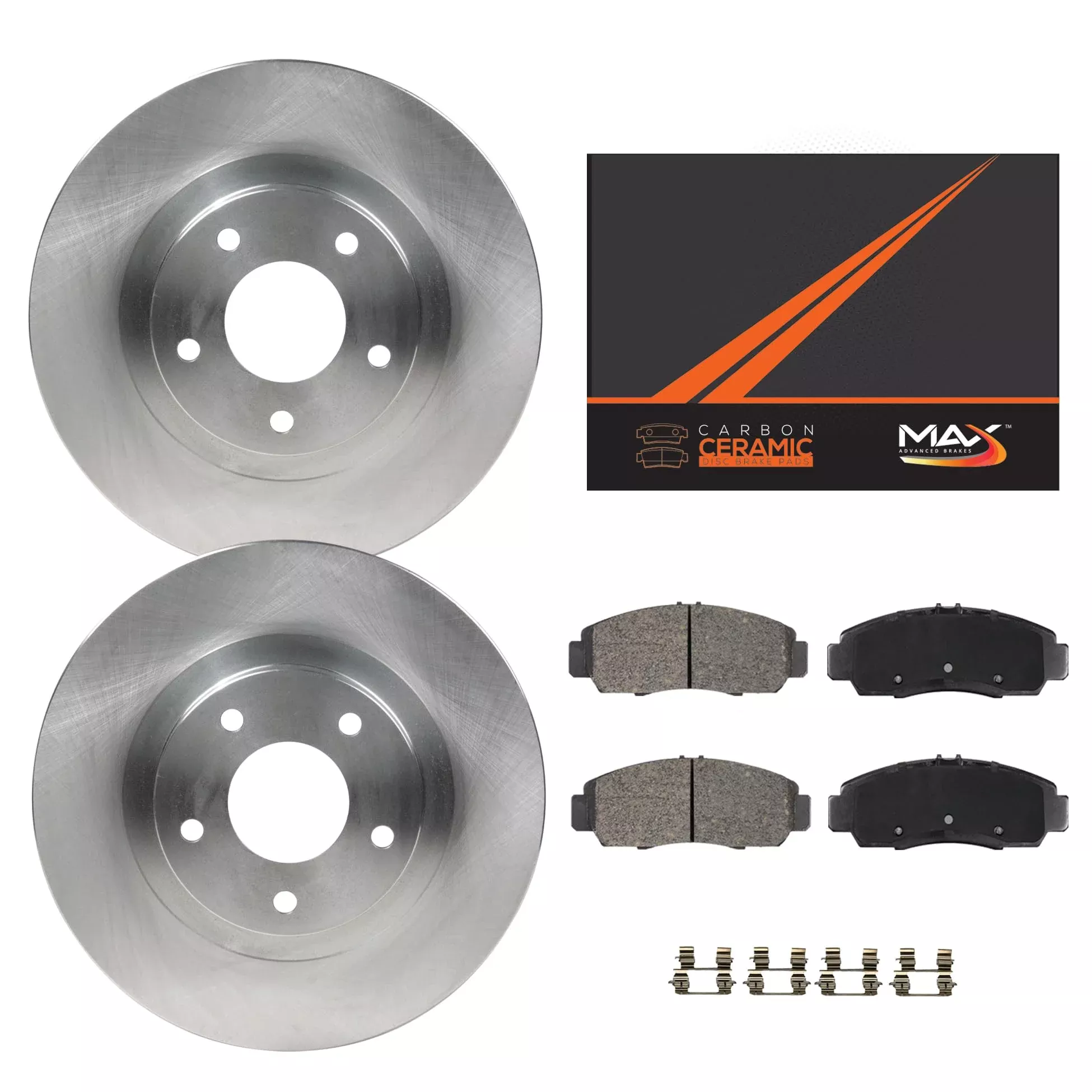 Max Advanced Brakes Rear Brake Kit Compatible With 2004 2005 2006 2007 2008 2009 2010 Bmw X3 Replacement Premium Oe Disc Brake Rotors And Ceramic Brake Pads