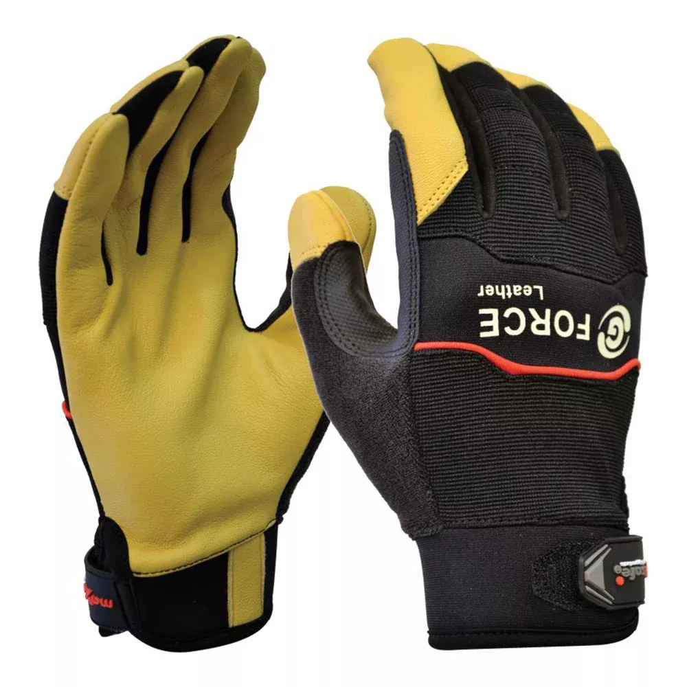 MAXISAFE G-Force Leather Mechanics Safety Work Gloves L – 2XL Cut Resistant