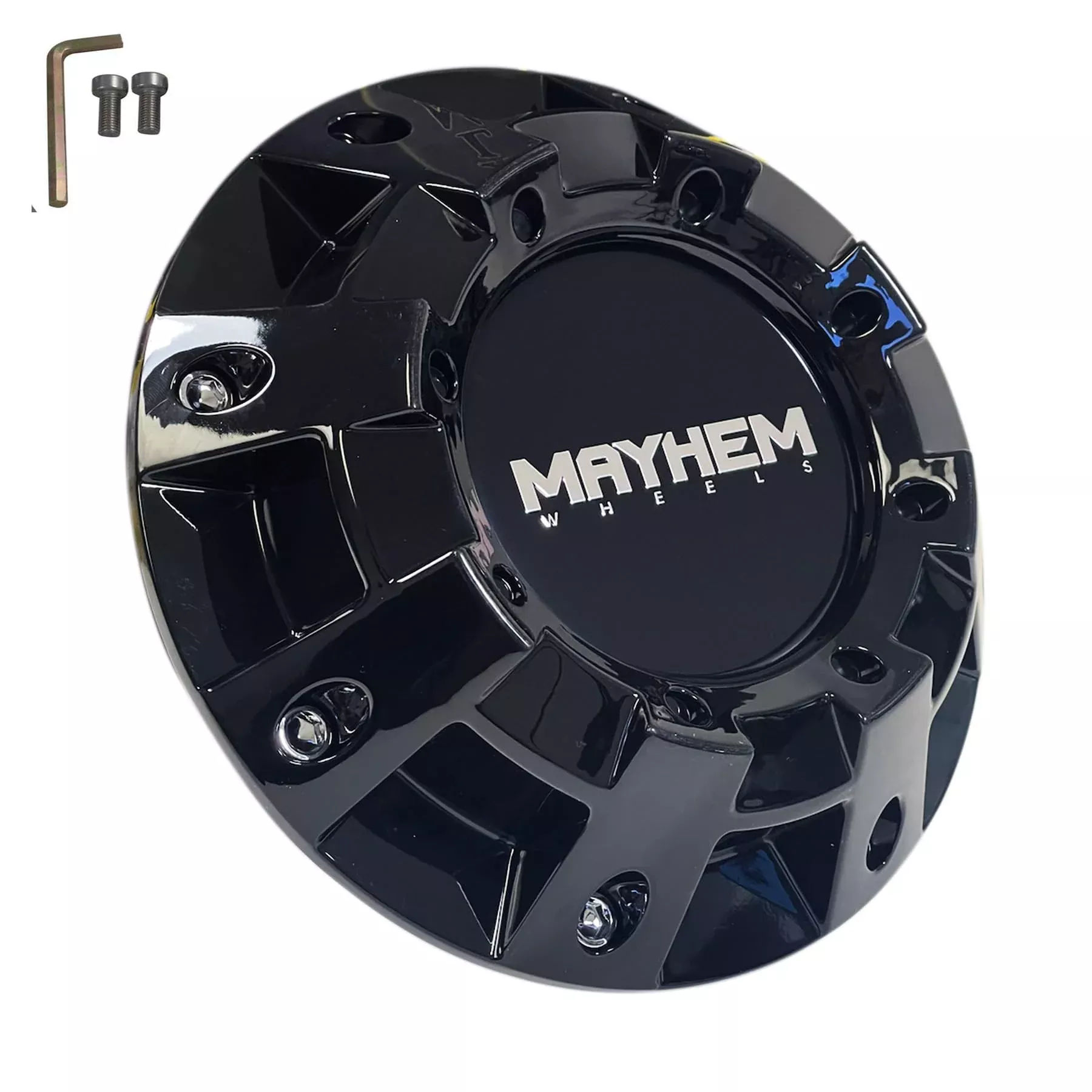 Mayhem Wheels Gloss Black Center Cap C108100B – Durable Metal Construction