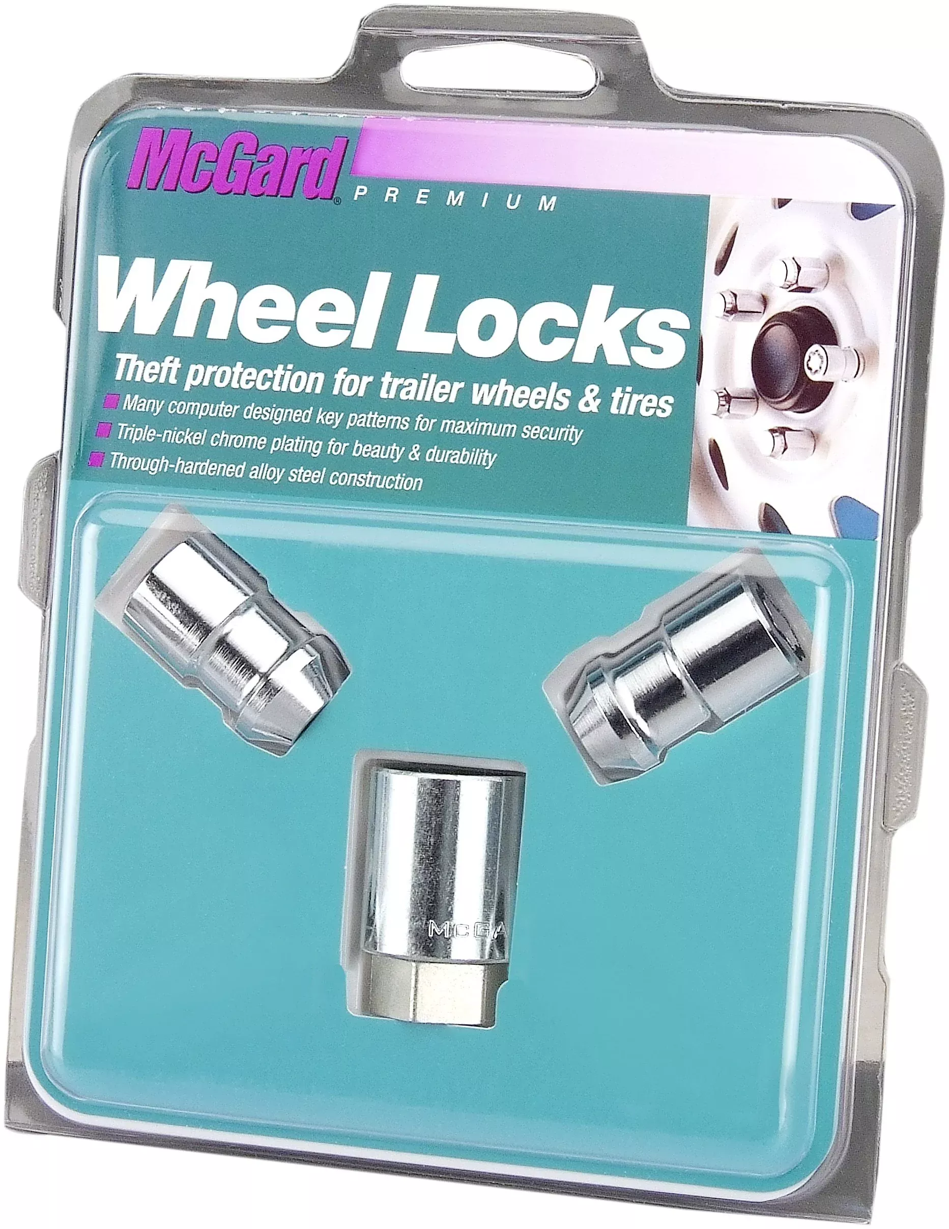 Mcgard 74042 Chrome Cone Seat Trailer Wheel Locks (1/2”- 20 Thread Size) – Set Of 2