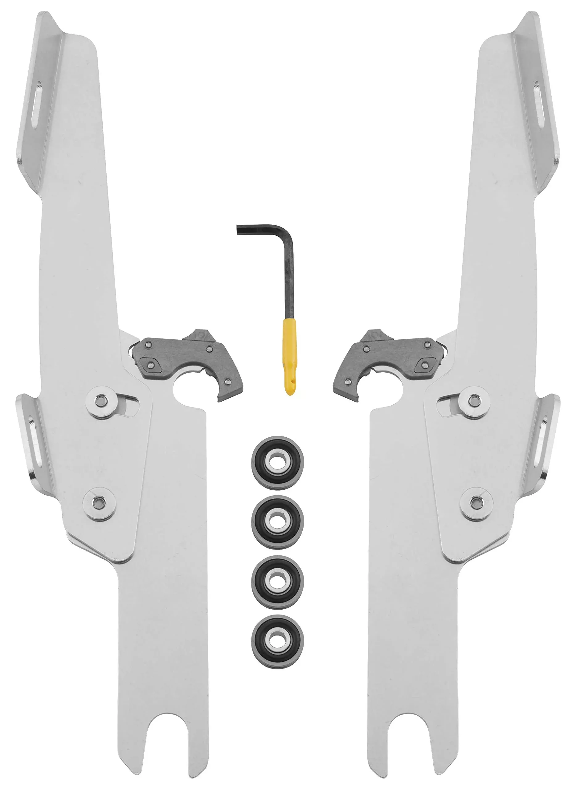 Memphis Shades Trigger-Lock Mount Kit For Fats/Slim Windshields And Batwing Fairing Polished Mek1913