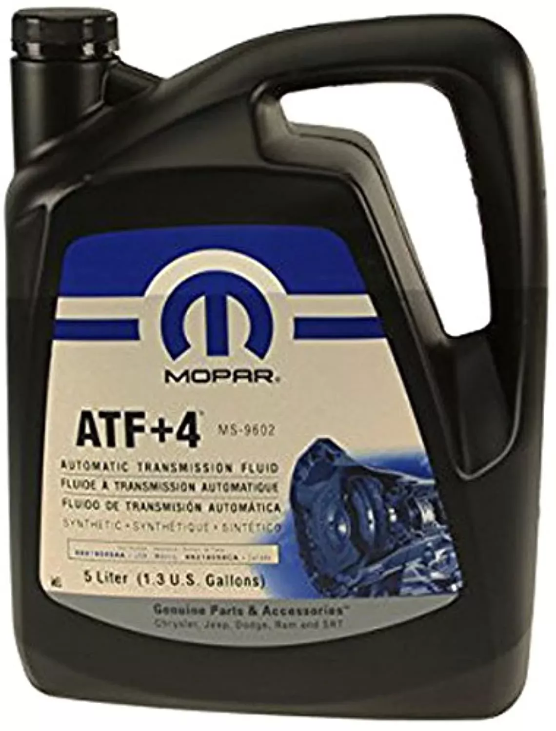 Mopar Automatic Transmission Fluid, 5L, Model 68218058AC, High Performance, Compatible with Various Vehicles