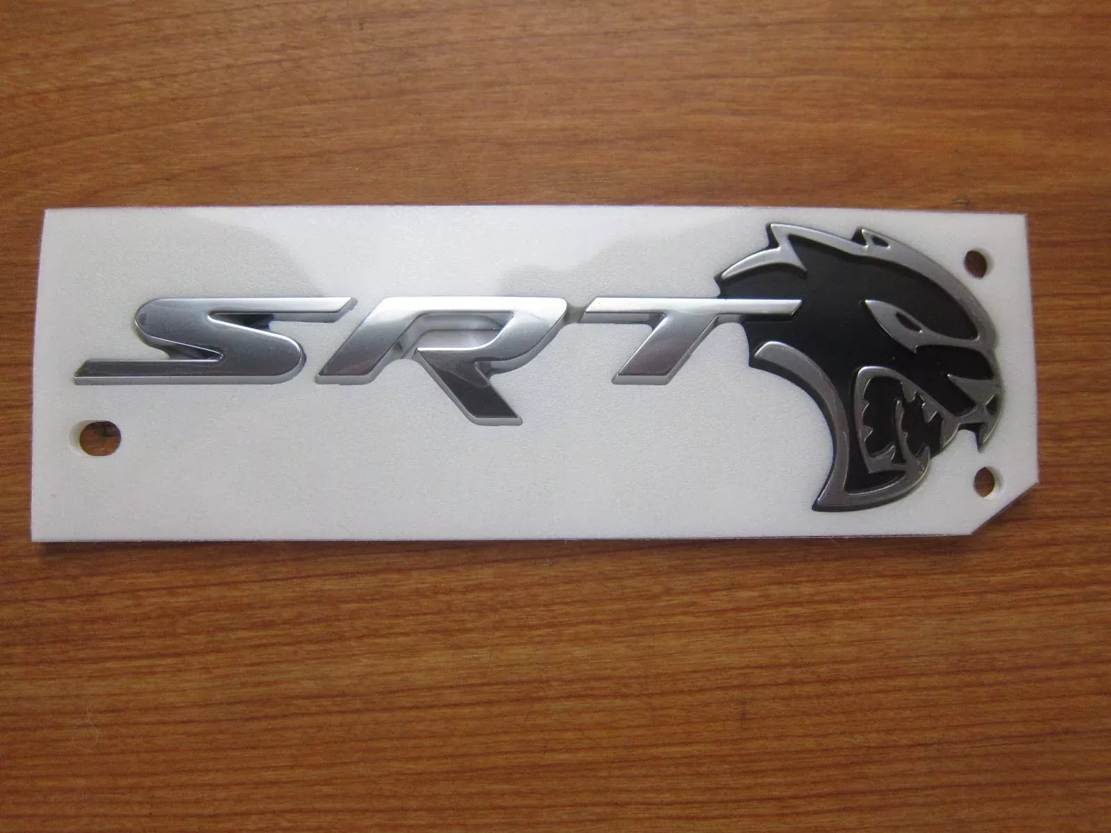 Mopar Rear Spoiler Nameplate for 2017-2020 Dodge Challenger SRT Hellcat - Black, OEM Quality