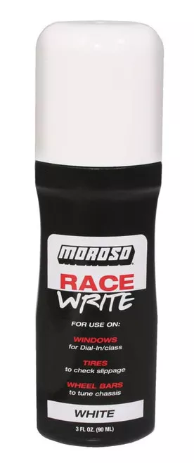 Moroso 35581 Race Write - White - Dial In Marker &Checking Tire Slippage
