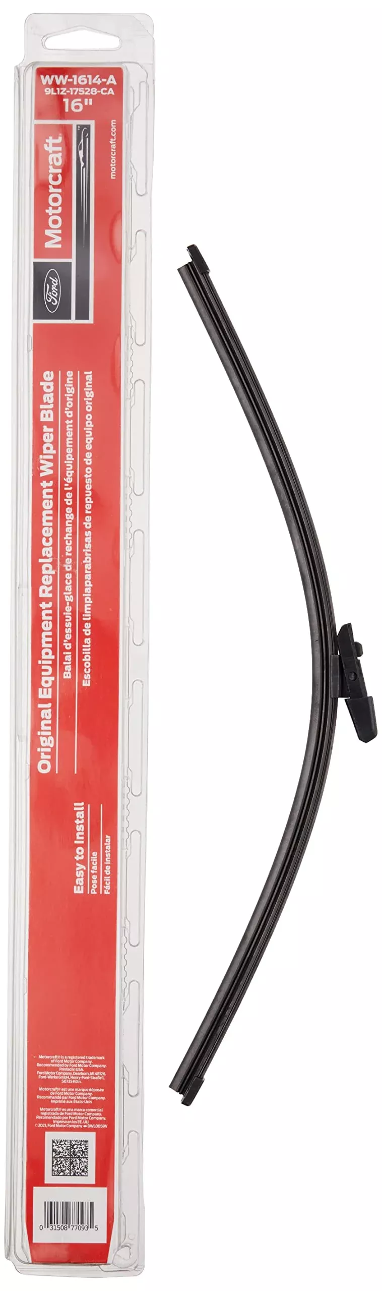 Motorcraft Wiper Blade – WW1614A, High-Performance, Durable Design, Ideal for All Weather Conditions