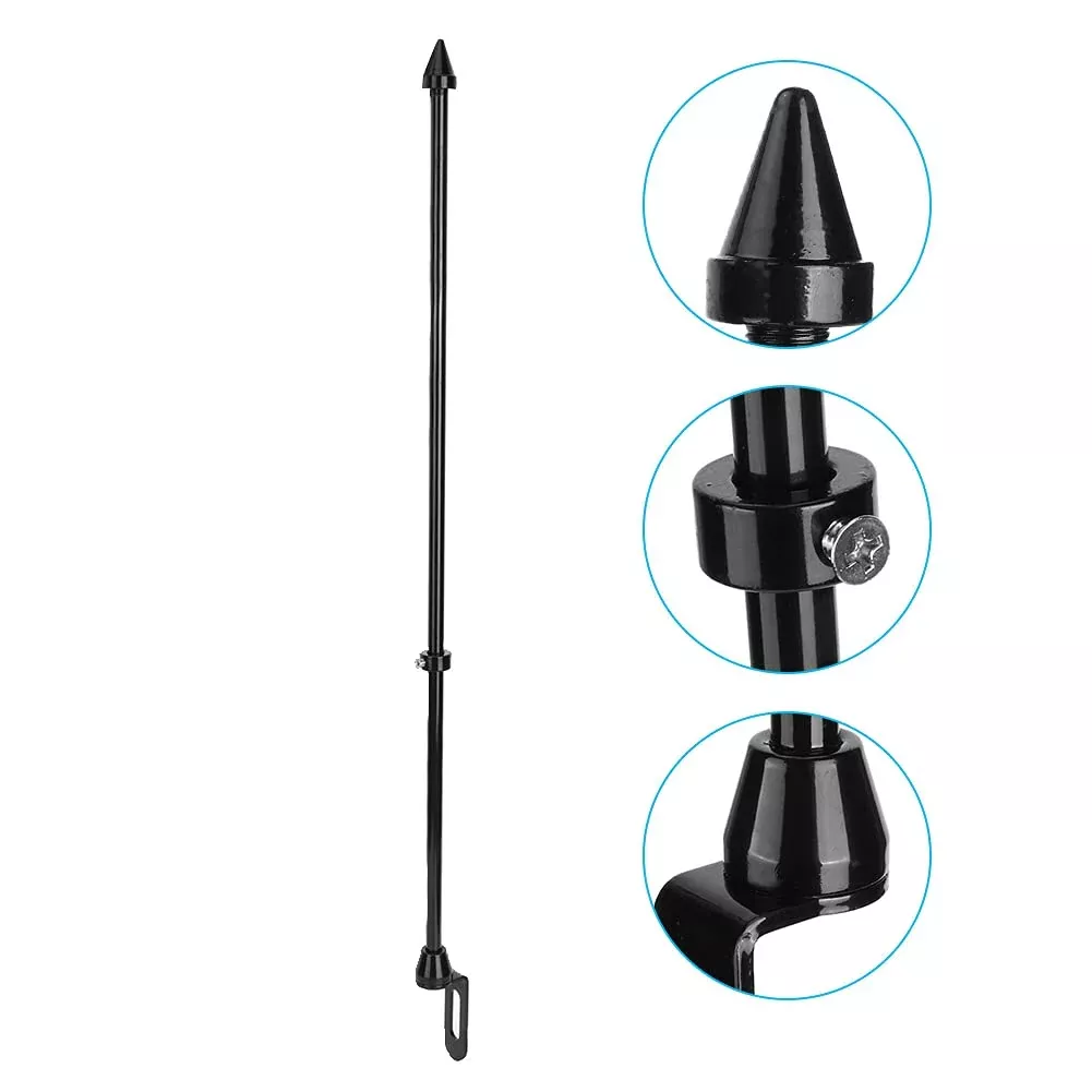 Motorcycle Flagpole Mount,Universal Motorcycle Auto Flagpole Rear Seat Luggage Rack Mount Flag Pole Accessory