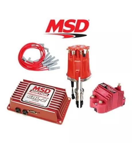 MSD 9254 Ignition Kit Programmable 6AL-2/Distributor/Wires/Coil Chrysler 273-360