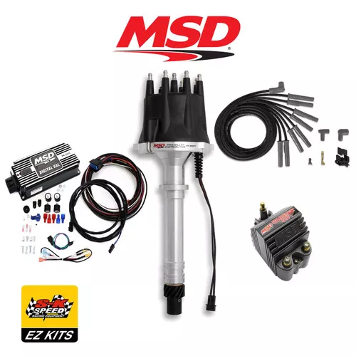 MSD Complete Black Ignition Kit - Digital 6AL/Distributor/Wires/Coil BBC Chevy