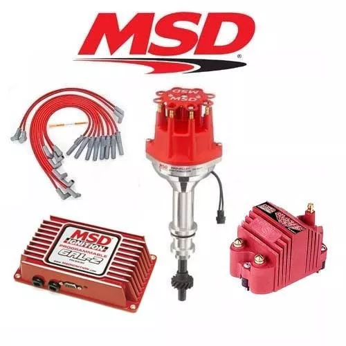 MSD Ignition Kit Programmable 6AL-2/Distributor/Wires/Coil Ford 351C/400/429/460