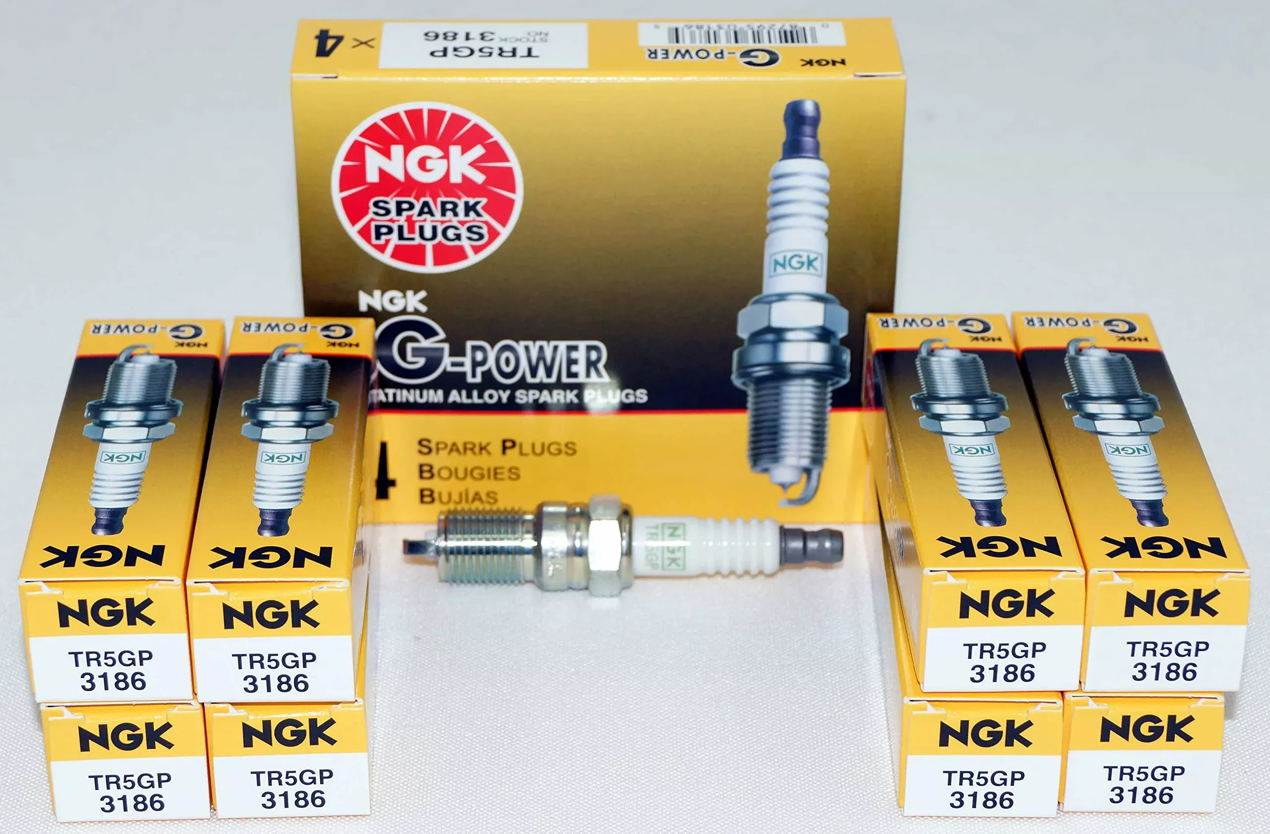 Ngk G-Power Platinum Spark Plug Tr5Gp (8 Pack) For Chevrolet Silverado 1500 Lt 1999-2013 5.3L/325