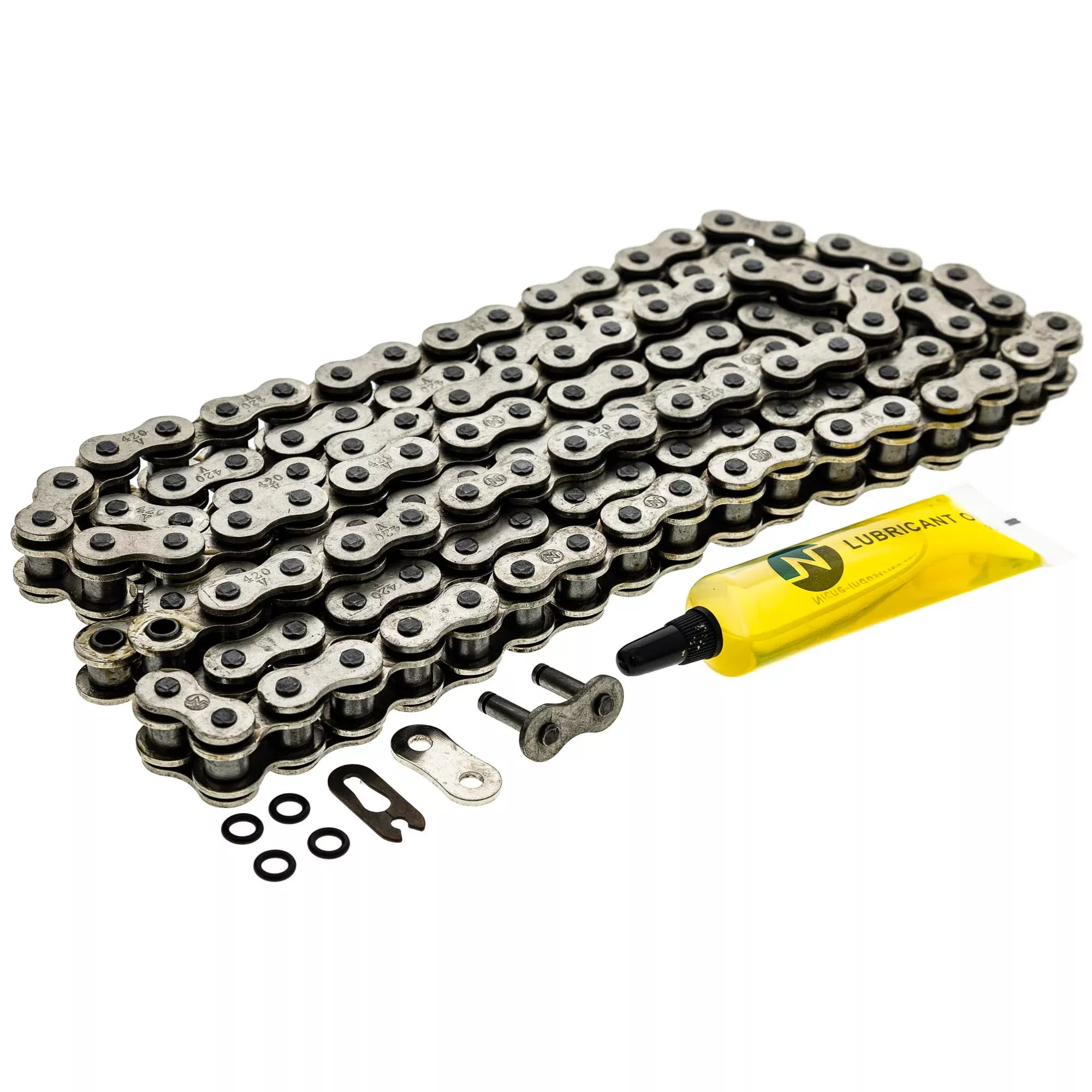 Niche 420 Drive Chain 124 Links O-Ring With Connecting Master Link For Motorcycle Atv Dirt Bike