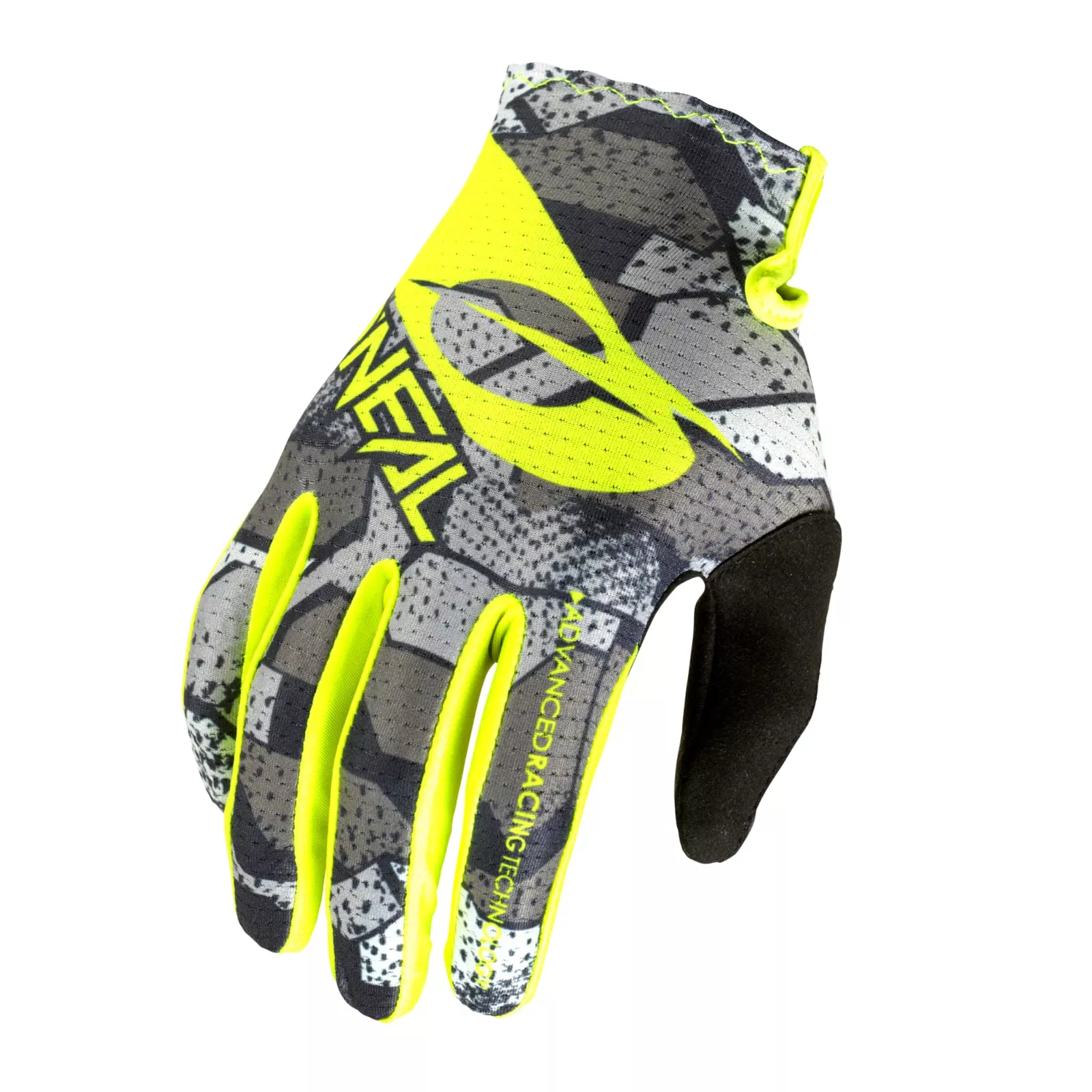 O’Neal Matrix Camo Glove, Gray/Yellow 10