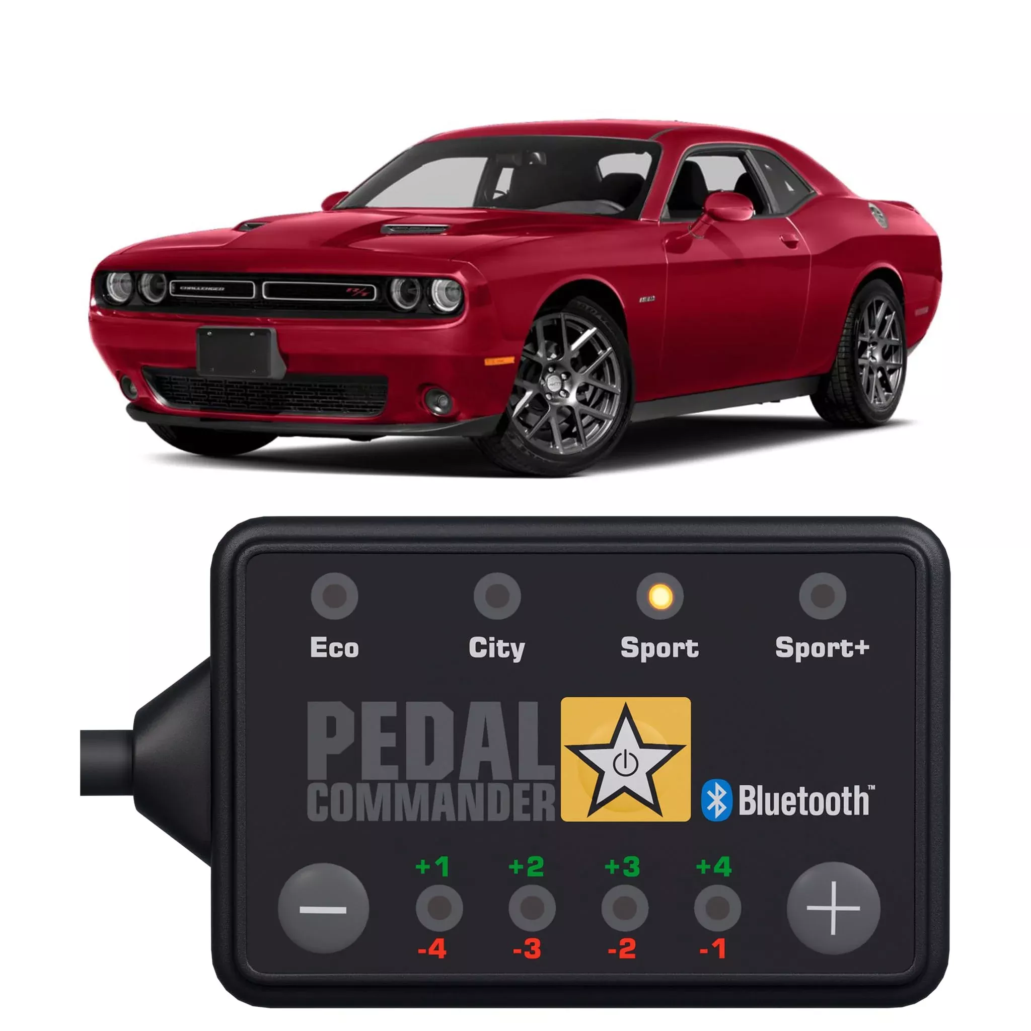 Pedal Commander For Dodge Challenger 2008-2024 Throttle Response Controller – Fits Base, Gt, R/T, Se, Srt 392, Srt8, Demon, Hellcat, Sxt, T/A, Challenger Accessories Performance Tuner
