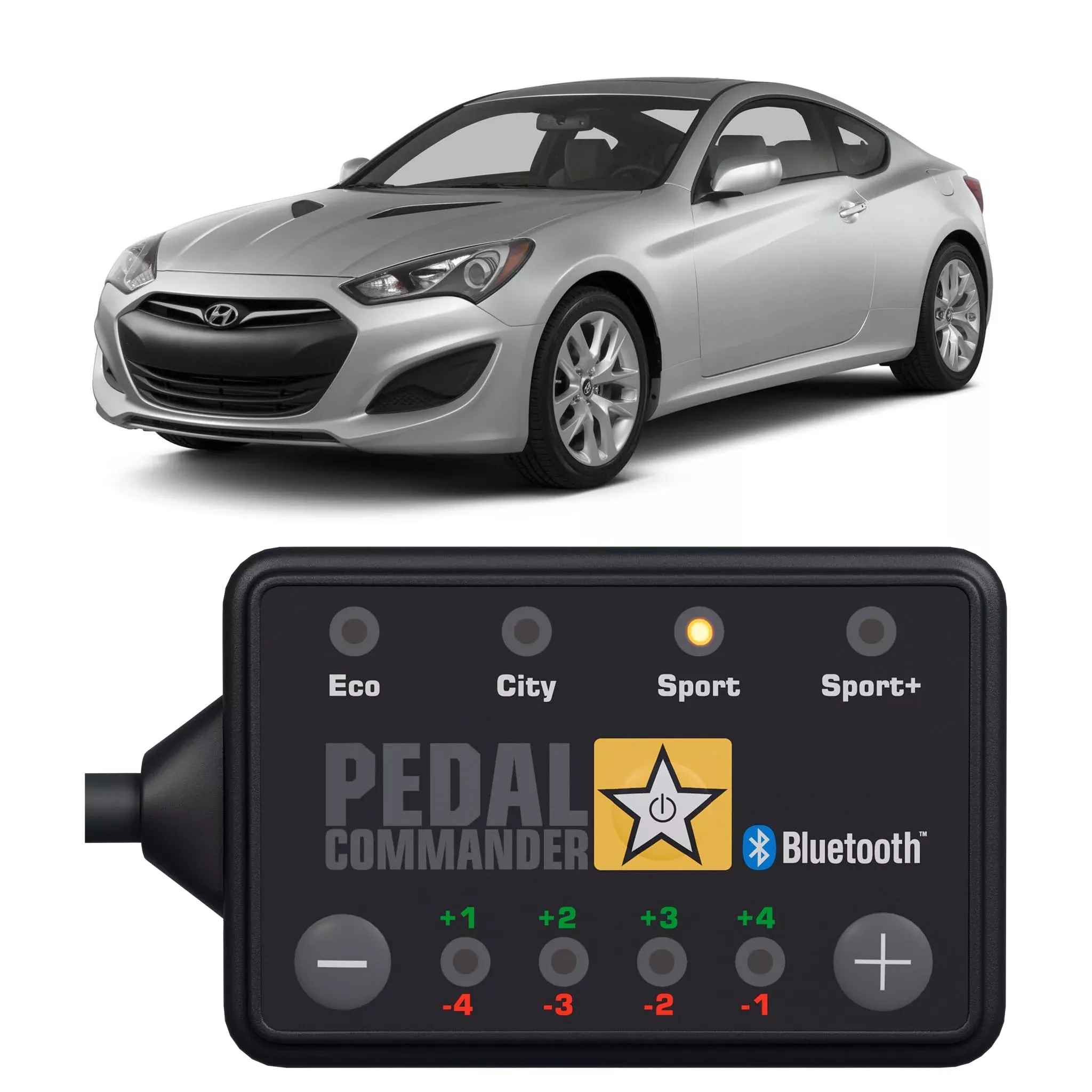 PEDAL COMMANDER Throttle Response Controller for Hyundai Genesis Coupe 2008-2015, PC10 HY, ABS Plastic, Golden Yellow, Small Size