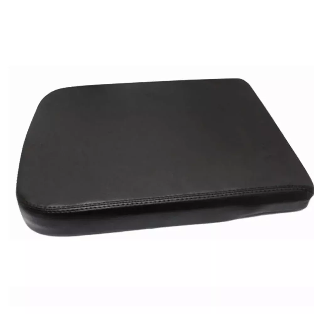 Pit66 Center Console Lid Armrest Cover Replacement Compatible With Dodge 2002-2008 Ram 1500 2500 3500 Leather Black