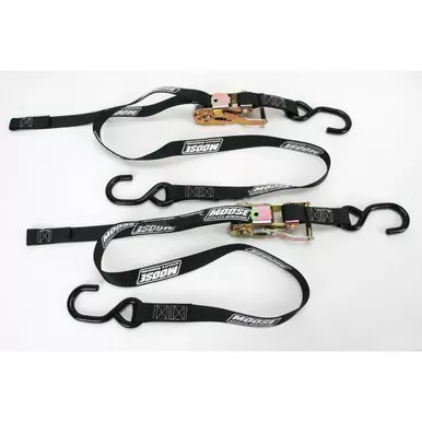 Polaris General 1 in. Heavy-Duty Ratcheting Tie-Downs Black By Moose