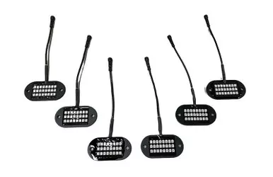 Polaris General 187 Style Rock Lights 2.0 with Control Harness by 5150 Whips