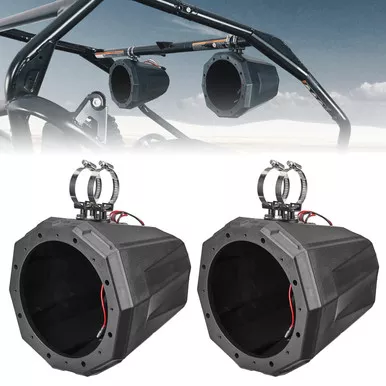 Polaris General 8 Speaker Pod Enclosure for 1.5"-2" Roll Bar by Kemimoto