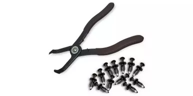Polaris General Plastic Body Rivet Pliers Tool & Rivets by Quad Logic