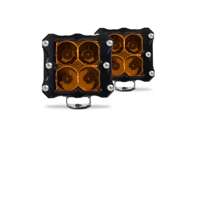 Polaris General Quattro Amber LED Pod Light- 2 Pack by Heretic Studio