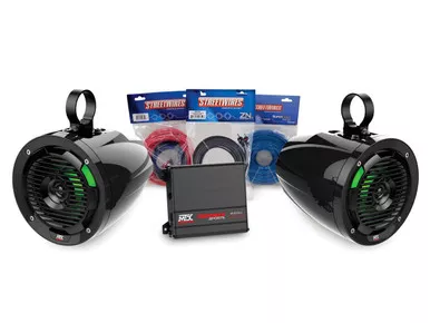 Polaris General UNI-1 Amplifier and Roll Cage Speaker Kit by MTX by SuperATV