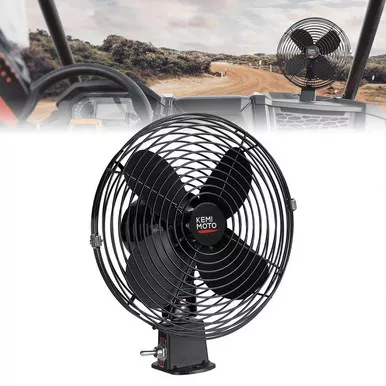 Polaris General UTV 12V 8″ Cooling Fan by Kemimoto