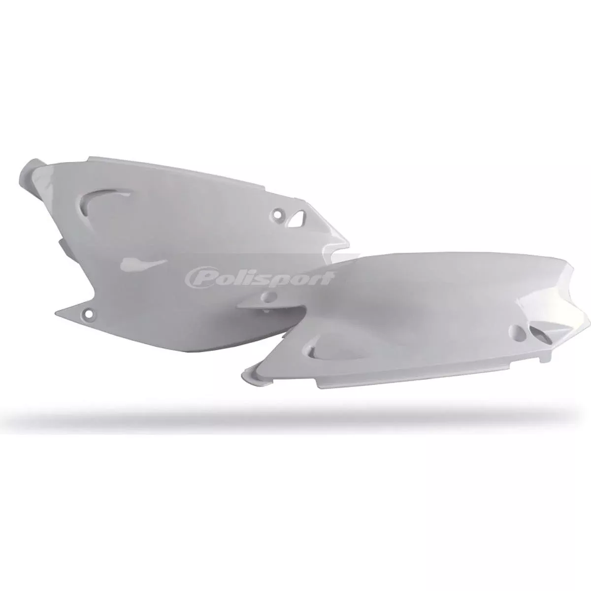 Polisport Side Panel Set (White) For 03-07 Kawasaki Kx250