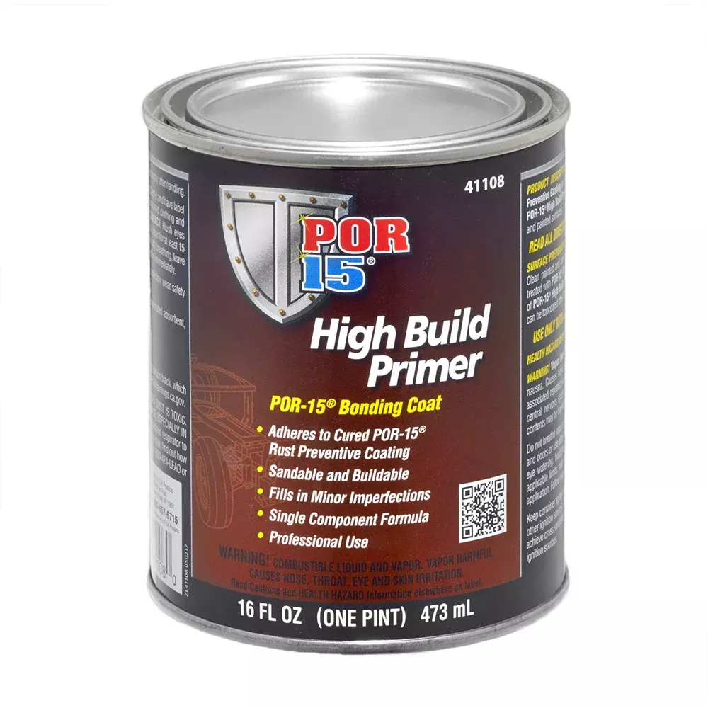 POR15 41108 High Build Primer 473ml Grey 1K Sandable Sealer
