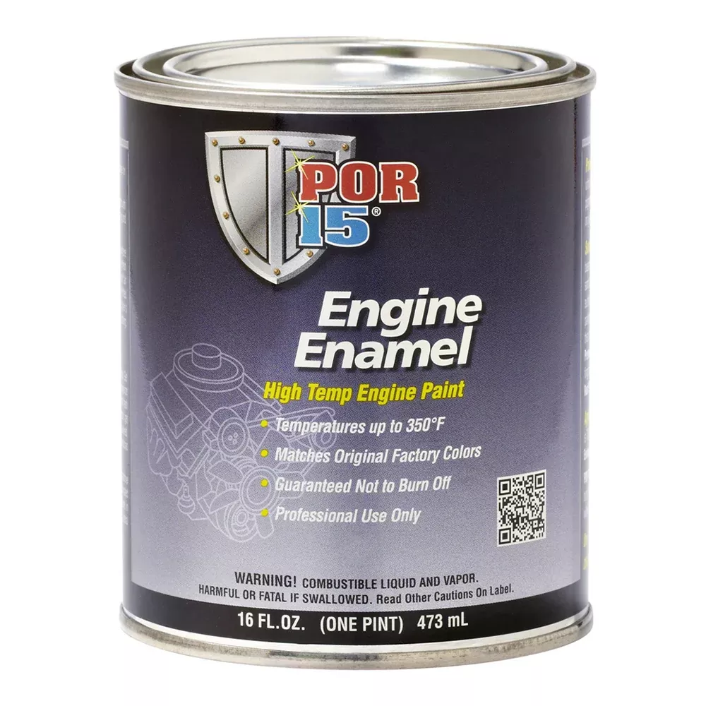POR15 Engine Enamel 473ml Chrysler Blue High Temperature Engine Paint