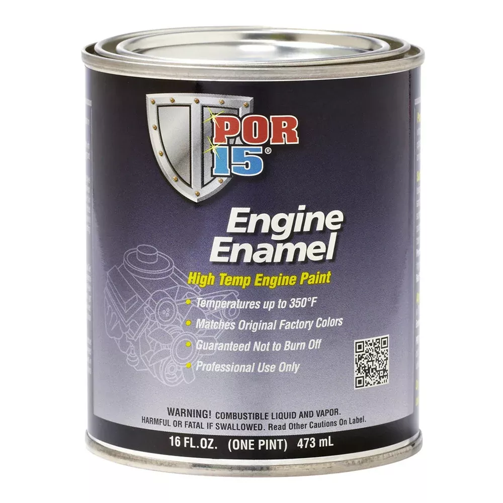 POR15 Engine Enamel 473ml Hi Po Yellow High Temperature Engine Paint