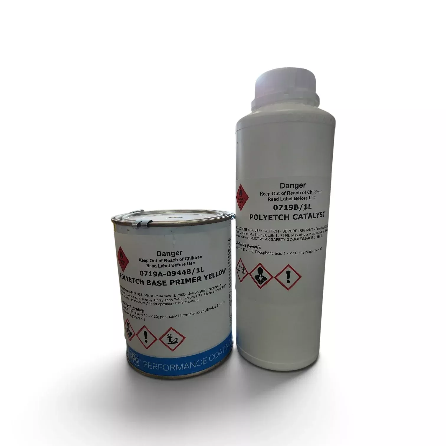 PPG 719A Polyetch Primer Yellow 2 Litre Kit