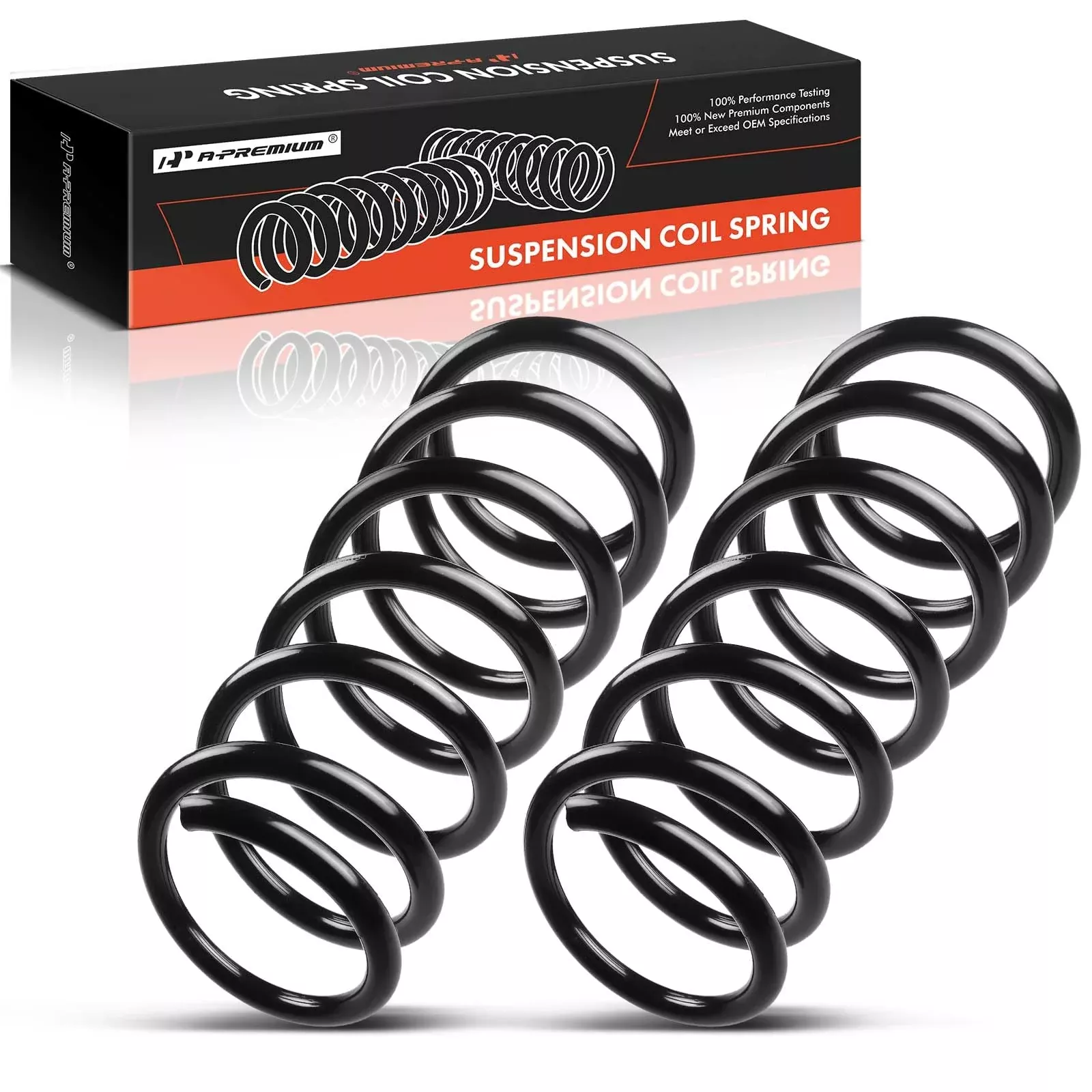 A-Premium 2Pcs Rear Suspension Coil Spring Set Compatible With Volvo Xc60 2010-2017, Driver And Passenger Side, Replace# 3130415